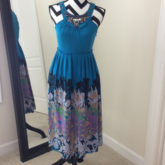 {Anthropologie} Island Nightfall Dress - Picture 2 of 4